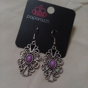 Over the pop purple earrings